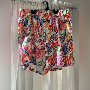 SHEIN Multicolor Floral Print Women Shorts